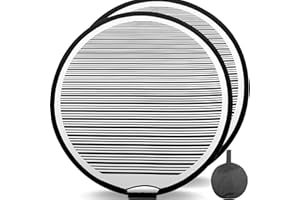 HIYI Dellenreflektor 2er Set mit Tasche – Dellenreflektorboard für Karosserie & Tür | Dellensegel zur Dellenprüfung & Lackinspektion | Auto Dellenreparatur Werkzeug mit Streifenmuster (2 Pcs)