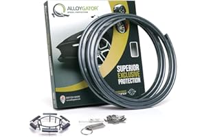 AlloyGator Protecteurs de Jantes Gris | Convient aux Jantes jusqu'à 24" | Compatible avec Tesla | Garde-Jantes Durables | Protection Ultime des Roues | Disponible en 15 Couleurs