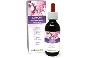Lapacho o Pau d'arco (Tabebuia avellanedae o Tecoma curialis) cortecce Tintura Madre analcoolica Naturalma - Estratto liquido gocce 100 ml - Integratore alimentare - Vegano