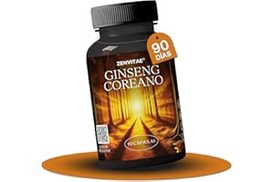 ZENVITAE Ginseng rojo Coreano 3.000 mg + GUIA BIENESTAR | Ultraconcentrado 10:1 | | Energía y foco diario | 90 Cápsulas Veganas | 10% ginsenósidos + vitaminas B6 y C