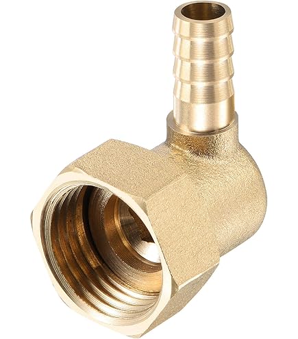 Female AN6 AN -6 To 5/16" 8mm Hose Elbow 90 Degree Swivel Barb - Foto 2