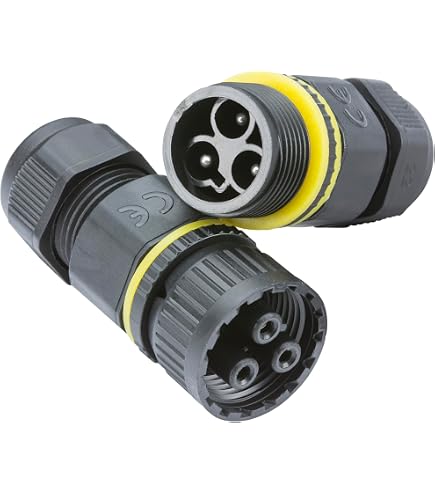 Connecteur Aviation Étanche SP20 Mâle/Femelle - 380V 3 Fils - IP68 Anti-Oxydation