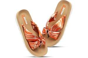 DOCTOR HEALTH SUPER SOFT Women's Classic Ultra Soft Flip Flops with Cushion Footbed for Adult Comfortable & Light Weight Stylish & Anti-Skid Waterproof & Everyday Slip-on for Ladies