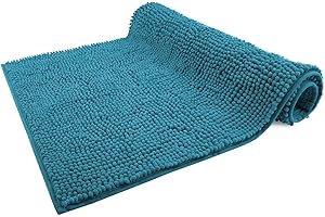 WohnDirect Premium Tappetino da Bagno Petrol - Tappetino da Bagno Morbido e Antiscivolo - Microfibra Durevole e Assorbente, Lavabile in Lavatrice - 70 x 120 cm