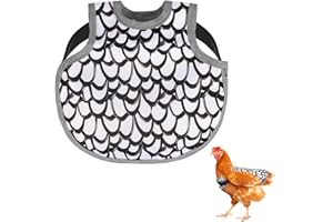 FNAOBAI Chicken Saddle for Hens Chicken Aprons & Vest Jacket for Hens protector for hens with adjustable strap (White)