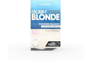 Colour Freedom Blonde Ultra high lift Hair Bleach powder and White Blonde Neutralising Toner pack. Up to 9 levels of lift, By Knight & Wilson