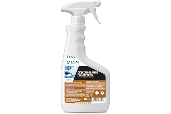 EQM - ECO-115 - Descongelante para Parabrisas -750 ml - Elimina Hielo y Escarcha de Inmediato - Efecto preventivo, Reduce la formación de Hielo