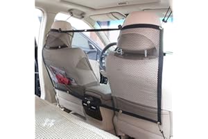 Candora Car Pet Barrier Safety Net - Car Safety Net Hatchback Dog Guard Barrier Protector, 115cmx 62cm