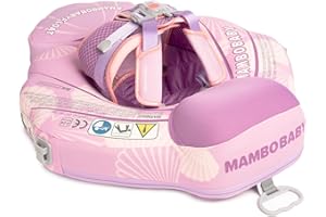 ‎HECCEI HECCEI Schwimmreifen Baby, Neueste Mambobaby Schwimmring Schwanz Weich und Hautfreundlich Schwimmhilfe, Baby Float Ring Schwimmtrainer für Kinder 3 Monate bis 24 Monate