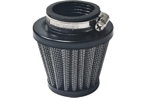 CPVNQMDG 38mm 1.5" Black Air Filter Intake Induction Kit Universal for GY6 50cc QMB139 Taotao Sunl BMS Lance Wildfire Moped Scooter Predator 212cc GX200 196cc Engine Mini Bike Go Kart Black