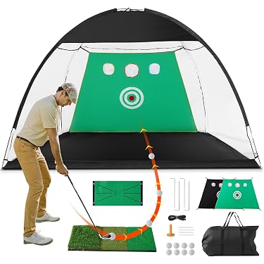 Red De Práctica De Golf Plegable - Para Chip Y Drive, 150x210 Cm, Fácil Montaje, Exterior/interior