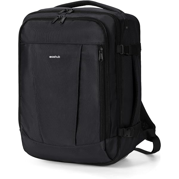 ECOHUB Zaino Ryanair 40x20x25 Cm, Impermeabile, Per Laptop 14", Con Tasca Antifurto, In RPET Riciclato, Certificato Per Bagaglio A Mano
