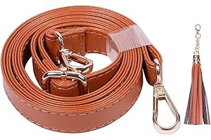 BEAULEGAN Crossbody Bag Strap Full Grain - Microfiber Leather - Replacement for Handbag/Purse, Adjustable 150cm Long 2cm Wide