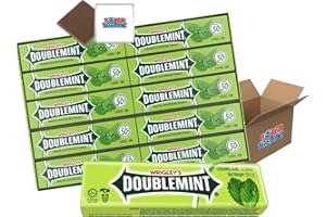 Wrigley's Doublemint Peppermint Chewing Gum Bulk Pack 20x5 Stick - 13.5g Boxed Treatz