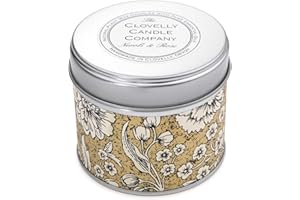 THE CLOVELLY SOAP CO. Clovelly Soap Co Handmade Natural Scented Rose Neroli Aromatherapy Soy Wax Vegan Tin Candle