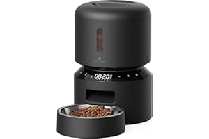 PETLIBRO Automatica Dispenser Crocchette Gatti, 3L Distributore Cibo Gatti Registrazione Vocale 10S, Fino a 50 porzioni per 6 pasti al giorno, Adatta per Animali di Piccola e Media Taglia