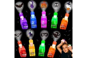 HUIKUANGEU Fingerlichter,LED Fingerlampe,Fingerring Leuchtringe,Finger Licht,LED-Fingerlicht-Projektor,Finger Projektor,Halloween LED Fingerlampe,LED Bunt Fingerlicht,Projektionslicht Spielzeug für Kinder