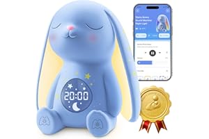 MEWAII Mom's Choice Awards 2025 | Machine à bruit blanc pour bébé – Détection de pleurs, veilleuse, 100 sons apaisants, contrôle de l'application, 150 % d'autonomie de la batterie, 50 % de sommeil plus