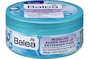 VOLANS Balea Augen Make-Up Entferner Pads mit Aloe Vera ölfrei, 50 Stück