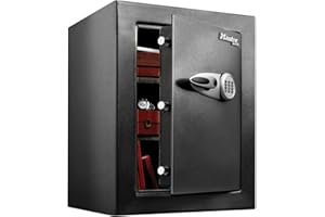 Master Lock T8-331ML Caja Fuerte de Alta Seguridad 119,9 l [combinación Digital] [XL] -Gran Capacidad de almacenaje para Guardar artículos valiosos, Negro