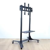 Hansdo TV Standı &ndash; Tekerli TV Askısı &ndash; Hareketli Televizyon Standı &ndash; 32&Prime; &ndash; 65&Prime; Televizyon İle Uyumlu &ndash; Metal &ndash; Siyah &ndash; STVS1