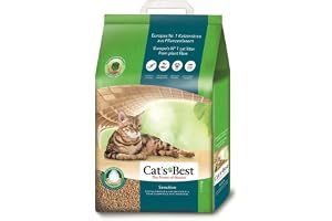Cat's Best Sensitive, 100% vegetabilisk kattströ, fast klumpande och antibakteriell från förädlade aktiva träfibrer – speciel