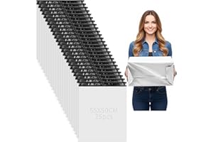 BABAHUANHUAN 25 Sacs d'Expédition pour Vêtements, 50 x 60 cm Sacs d'Emballage, Pochettes d'Envoi avec Fermeture Auto-adhésive, pour Vinted, Colis, Livraison et Envoi Postal