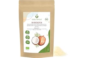 IDDA Herbal Coco Desecado Orgánico 500g, Coco Crudo Rallado para Hornear y Cocinar