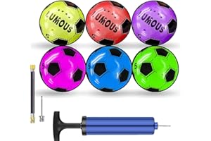 EXPECTRO Plastic Football (Deflated) 8.5" PVC Football for Kids and Sports, Inflatable Lightweight Ball for Indoor, Outdoor, Beach, Home, Birthday, School
