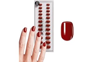 ‎DOONAILS DOONAILS – Press On Nails 30er Set Mon Cheri Square Form Rot– Nägel zum Aufkleben Full Cover in Salonqualität – Fake nails soft gel Extra Short – Natürliches & angenehmes Tragegefühl
