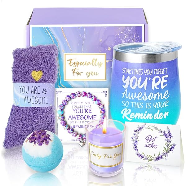 Verwöhn-Geschenkbox Für Frauen – Mit Duftkerzen, Badebomben & Karte, Perfekt Für Geburtstag & Wellness