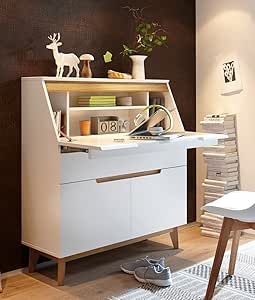 trend-moebel SEKRETÄR Schreibtisch COMPUTERTISCH Home Office BÜRO