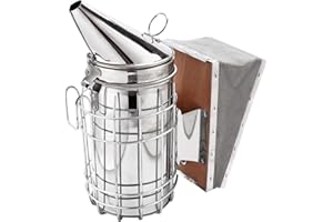 CRSUSUKJ Kit d'outils pour d'apiculture, Fumeur d'abeilles, Fournitures apicoles, Abeille Fumeur, Matériel d'apiculture, Inoxydable Fumeur Bee Hive, Convient Aux Débutants Et Aux Apiculteurs Professionnels