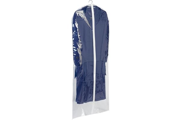 WENKO Klädpåse transparent 150 x 60 cm – klädfodral, polyetenvinylacetat, 60 x 150 cm