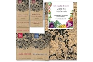 MAGIC GARDEN SEEDS Mittelalter Garten - Samen-Geschenkset mit 7 Pflanzen für den mittelalterlichen Nutzgarten