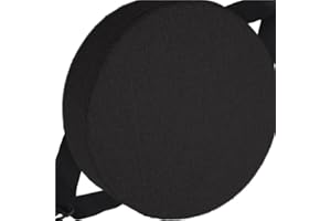 HKJGNH Cuscino rotondo per sedia Ufficio con fibbia antiscivolo, 25/28/40/35/30/45/50cm, 3/5/8 Spessori, cuscino rotondo per sedia da pranzo per sedie da Cucina, sgabelli giardino, interni, casa(Color 11,28x