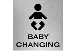 VIRO DISPLAY Slimline Aluminium Baby Changing Door Sign