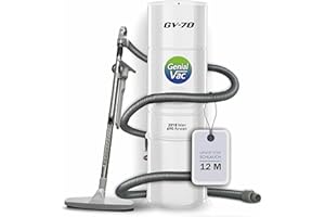 Genial System global Wäscheschacht-Systeme Genialvac 70 Central Vacuum Cleaner with Hose Set (Set with 12 m Hose)