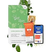 The Healthy Company Lean Natural Weight Loss Plan (1 Month Plan) - Lean Bars 30g x28 and Natural Lean Green Tea (28X…