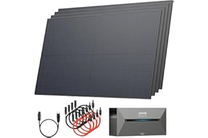 Solarway® All In One Balkonkraftwerk mit Speicher 1800W komplett Steckdose - 1,6 kWh Anker Solix 2 PRO Speicher - Solaranlage Komplettset - 440W Solarmodule & Anker Speicher & Zubehör