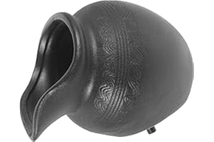 Happyyami Pot De Cascade De Paysage en Céramique Fontaine De Circulation d'eau pour Jardin Terrasse Balcon 6.3X4.3 Pouces Décor Extérieur Relaxant