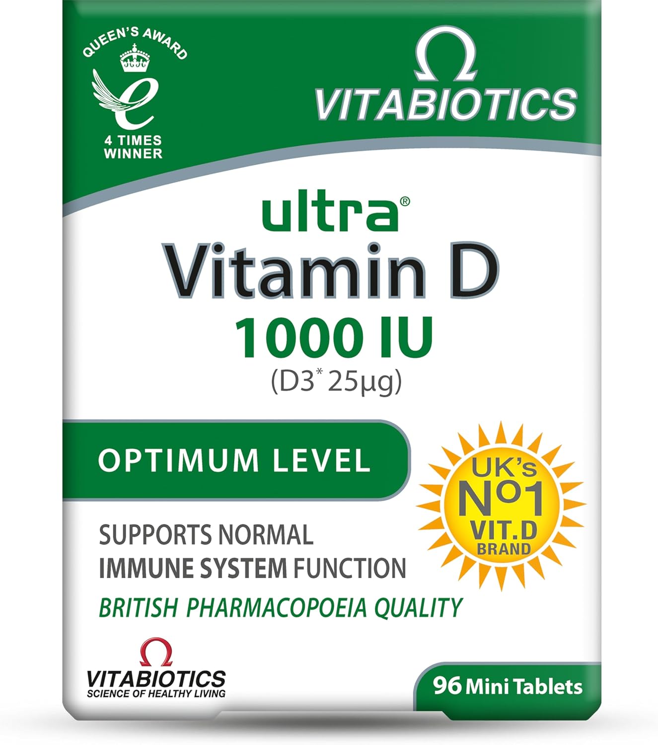 Faut-il Acheter le Vitamin D Tablets 1000IU Vitabiotics Ultra (Sélection) ? Notre Avis