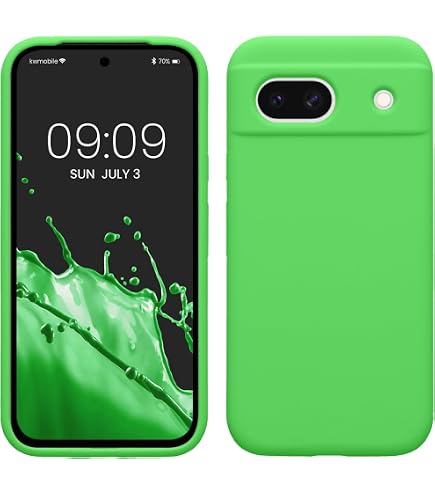 kwmobile Custodia Compatibile con Google Pixel 10 / Pixel 10 Pro Cover - Back Case in Silicone TPU - Protezione Smartphone con Cordino - nero