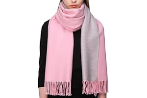 RIIQIICHY Cachemira Invierno Reversible Bufanda Pashmina Chal Mantón para Mujeres Más Grueso Cálida Grande Larga