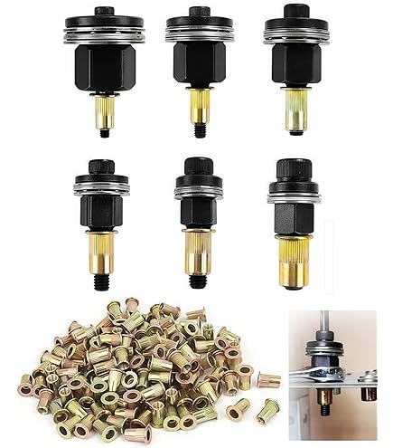 Infrees Klinkmoeren Set - 7 Maten (M3 T/m M12) Met Moeren En Gereedschap Voor Handmatig Klinken