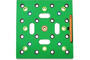 Milifox Seeding Tool of Templates Square - Garden Sowing Dibber with Seed Spoon - Plant Spacing Ruler,Planting Board for Flower,Vegetable