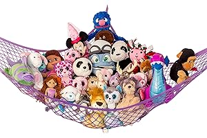 Lilly's Love Teddy Hammock - Toy Storage for Soft Stuffed Animals - (Purple)