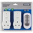 STATUS Remote Control Socket White Remote Control Plug UK Pack of 2 ...