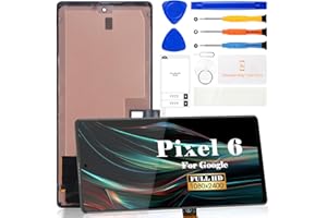SRJTEK OLED für Google Pixel 6 Bildschirm Ersatz für Google Pixel 6 LCD Digitizer für Google Pixel 6 Touchscreen Display Assembly Repair Kits mit Rahmen GB7N6 G9S9B16 (mit Fingerabdruckfunktion)