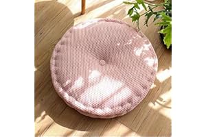 NeuWee Coussins de Chaises, Chaise Galette de Chaise pour Maison Bureau Jardin pour la décoration de la Cuisine et du Salon 40cm (Rose 1)